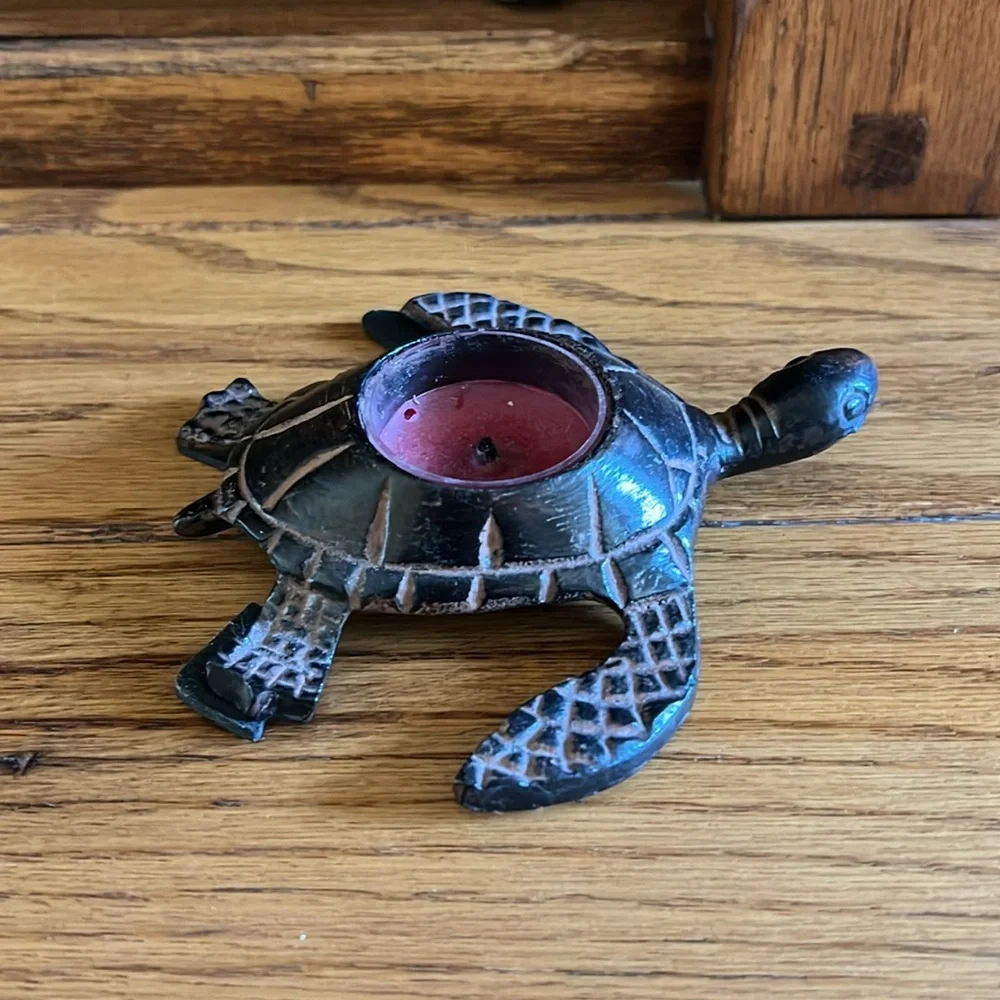 Turtle Shaped Candle Holder